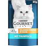 Gourmet Gourmet PURINA GOURMET Perle Erlesene Streifen Katzenfutter nass, mit Thunfisch, 26er Pack (26 x 85g)