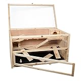 Hamsterkäfig Chino aus Holz - Maße: 100x55x55 cm - zur Nutzung im Innenbereich - Kleintierkäfig