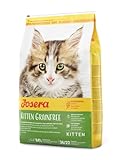 JOSERA Kitten grainfree (1 x 10 kg) | getreidefreies Katzenfutter mit Lachsöl | Super Premium Trockenfutter für wachsende Katzen | 1er Pack