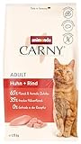 animonda Carny Katzenfutter trocken für erwachsene Katzen – Trockenfutter Katze zuckerfrei und ohne Getreide mit Huhn + Rind, 1,75 kg