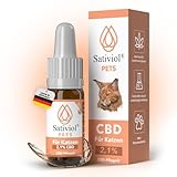 Sativiol® CBD Öl für Katzen | Hanföl für Katzen (210 mg CBD) Terpenenfreies CBD Hanfsamenöl mit Lachsöl | Natürliche Entspannung für Katzen | Cannabis Öl | Einführungspreis