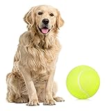 Lixada Hundebälle Tennisball Hund 9.5 Zoll Aufblasbarer Hundespielball Tennisball für Haustier Training