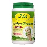cdVet ArthroGreen Plus 150g - natürliche und effektive Nahrungsergänzung zur Unterstützung der Gelenke für Hund und für Katze durch Vitamine und Mineralien