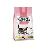 Happy Cat 70535 - Young Kitten Land Geflügel - Katzen-Trockenfutter für Katzen-Babys ab der 5. Lebenswoche - 1,3 kg Inhalt