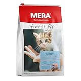 MERA finest fit Kitten, Junior Katzenfutter trocken für Babykatzen bis 1 Jahr, Trockenfutter aus frischem Geflügel und Reis, gesundes Futter für junge Katzen, ohne Zucker (1,5 kg)
