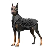 IREENUO Hunderegenmantel, Wasserdichter Hundemantel Regenjacke, mit Sicherheits Reflex Streifen, Geeignet für Outdoor-Bekleidung Mittlerer und Großer Hunde