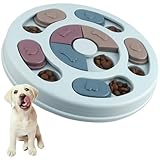 Elezenioc Hundespielzeug Intelligenz Hundefutter Welpenspielzeug,Interaktives Verlangsamen Sie das Essen von Hundespielzeug,Rutschfestes Intelligenzspielzeug für Hunde,Welpen und Katzen