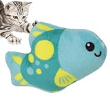 DUDOK Katzenfisch-Spielzeug – Interaktives Spielzeug für tropische Fische, Kätzchen, schön, bissfest, weich, reißfest, Plüsch-Katzenminze, Spielzeug für Indoor-Katzen, Katzenliebhaber