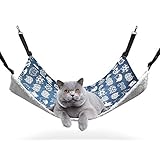 ComSaf XL Hängematte für Gross Katzen, Katzen 56 x 48cm, Baumwolle und Stoff für Sommer & Winter, Haustierwaage und Schlafplatz für Katzen und Andere Kleintiere