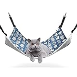 ComSaf XL Hängematte für Gross Katzen, Katzen 56 x 48cm, Baumwolle und Stoff für Sommer & Winter, Haustierwaage und Schlafplatz für Katzen und Andere Kleintiere
