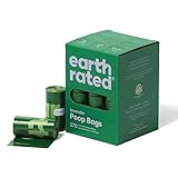 Earth Rated Hundekotbeutel, garantiert auslaufsichere und extra dicke Abfallsäcke als Nachfüllrollen für Hunde, Lavendelduft, 270 Stück