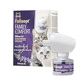 Felisept Family Comfort Starter-Set im Mehrkatzenhaushalt (Verdampfer + Flakon 45ml) - Beruhigungsmittel für Katzen - Katzen Beruhigungsmittel natürliche Katzenminze - Entspannungsmittel für Katzen