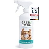 Green Hero Entspannungsspray 500 ml für Katzen enthält beruhigende Duftstoffe wie Baldrian, Lavendel und natürliche Katzenminze für Wohlbefinden und Entspannung