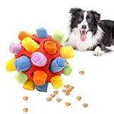 MOKIDO Schnüffelball für Hunde, Schnüffelteppich für Hunde Gegen Geistige Anregung,Intelligenzspielzeug für Hunde,Interaktive Hundespielzeug für Kleine Mittelgroße Hunde Haustier (Rot)