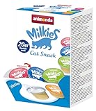 animonda Milkies Selection (20 Cups à 15 g), leicht verdauliche Katzenmilch für erwachsene Katzen, praktisches Vorteilspack mit 20 Katzenmilch Cups, Milch-Snack ohne Soja und Zucker
