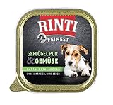 Rinti Feinest Geflügel & Gemüse für Hundesenioren , 11er Pack (11 x 150 g)