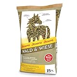 JOSERA Wald & Wiese (1 x 15 kg) | Premium Pferdefutter - das atemwegsunterstützende Kräutermüsli| haferfrei |Stärke- & zuckerreduziert | 1er Pack