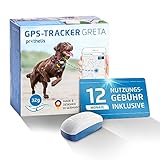 Prothelis Greta Hunde GPS Tracker mini Peilsender mit App inklusive 12 Monate Nutzungsgebühr | Tracking GPS für Hunde mit Akku Laufzeit bis 5 Tage 32g leicht wasserdicht | GPS Tracker Hund klein