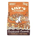 Lily's Kitchen Mit natürlichen Zutaten hergestelltTrockenfutter für ausgewachsene Hunde Huhn & EnteGetreidefreie Rezeptur 7kg Beutel