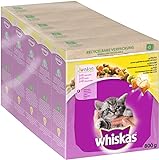 Whiskas Junior Trockenfutter Huhn, 5x800g (5 Packungen) - für heranwachsende Katzen - Extra kleine Kibbles für Kätzchen (2-12 Monate) - unterschiedliche Produktverpackungen erhältlich