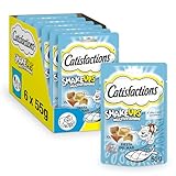 Catisfaction Snack für Katzen, Shake Ups Multivitamins Meeresfrüchte, 6 Packungen à 55 g