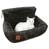 SCHLITZOHR Premium Katzenbett Lucky für die Heizung | kuschelige Heizungsliege (Braun)