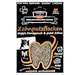 QCHEFS ZAHNPUTZFLOCKEN Hund Zahnsteinentferner von der Schleckmatte oder Futternapf, Zahnpflege ohne Hundezahnbürste, Zahnpasta oder Dentalspray