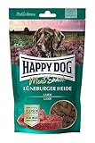 Happy Dog 60700 - Meat Snack Lüneburger Heide - Leckerli für Sensible Hunde aus getrocknetem Lammfleisch - 75 g Inhalt