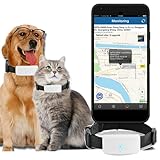 Winnes GPS Tracker für Hunde und Katzen, Geofence-Schutz, APP-Fernüberwachung, Echtzeit-Positionierung, Wasserdichter Alarm, GPS-Halsband für Katzen und Hunde, TK911
