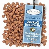 Dirk Drexel ZeckoX Kräuterlis für Katzen | Leckerlis mit Kräuterextrakten | natürliche Ernährung mit Kokosnuss & Karde 3 Monatskur