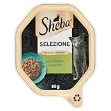 Sheba Auswahl in Sauce, Geschmack Kaninchen, komplettes Nassfutter für ausgewachsene Katzen, 22 Beutel à 85 g