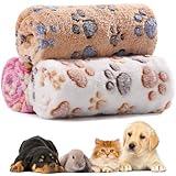 Katzendecke Fleecedecke 3er Pack, Hund Flauschig Weiche Warme Fleece Haustier Decken, Flauschig Waschbar für Kleine Mittlere Hunde und Katzen(40cm*60cm)