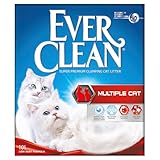 Ever Clean Katzenstreu, mehrere Katzen, duftend für lang anhaltende Frische, unschlagbare Klumpenstärke, 10 l