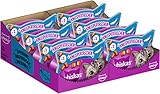 Whiskas Knuspertaschen Katzensnack mit Lachsgeschmack, 8x60g (8 Packungen) - unterschiedliche Produktverpackungen erhältlich