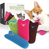 KATZOX© Premium Katzenkissen - Verbessertes Konzept 2020 I Katzenminze-Kissen I Katzen-Zubehör I Katze-Zubehör I Biss- & Kratzfeste Katzenkissen I Kissen mit Katzen-Minze I Katzen-Spielzeug