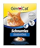 GimCat Schnurries Lachs und Taurin - Katzentabs mit funktionalen Inhaltsstoffen fördern Herzfunktion und Sehkraft - 1 Packung (1 x 420 g)