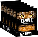 Crave Katzenfutter Trockenfutter Adult 1+ Mit Huhn & Truthahn, 1 Beutel (1 x 750g)