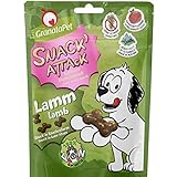 GranataPet Snack' Attack Lamm, Hundeleckerli ohne Getreide & ohne Zuckerzusätze, Belohnung für verspielte Vierbeiner, Leckerchen für Hunde, weicher Hundesnack, 100 g