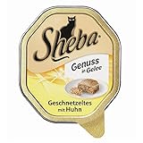 Sheba Gelee Geschnetzteltes mit Huhn 22x 85g Katzenfutter