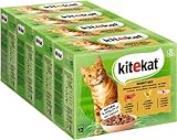 KITEKAT Katzenfutter Nassfutter Markt-Mix in Gelee 4x12x85g