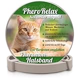 PheroRelax beruhigendes Halsband - Katzenhalsband - Entspannungsmittel - mit natürlichen Wirkstoffen - Pheromonhalsband - Wohlbefinden & Entspannung für Katzen