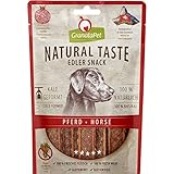 GranataPet Natural Taste Edler Snack Pferd, Hundeleckerli ohne Getreide & ohne Zuckerzusätze, Belohnung für zwischendurch, schmackhafter Hundesnack, 90 g