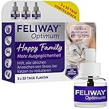 FELIWAY® Optimum Vorteilspack | 3 Monate Ausgeglichenheit & Entspannung für Katzen| 3x 48ml Nachfüllflakons