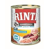 Rinti Kennerfleisch Junior Huhn 800g - Sie erhalten 12 Packung/en; Packungsinhalt 0,8 kg