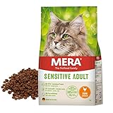 MERA Cats Sensitive Adult Huhn (2kg), Trockenfutter für Katzen, getreidefrei & nachhaltig, mit hohem Fleischanteil