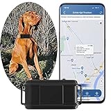 TKMARS GPS Tracker 4G für Hhunde, Echtzeit-Tracking Kostenlose APP/Plattform Kein ABO, 3000mAh IP67 Wasserdichter Datenstatistik Haustier-Tracker mit Ton-/Lichtalarm zum Auffinden von Haustieren