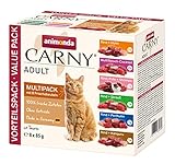 animonda Carny Adult Katzenfutter, Nassfutter für ausgewachsene Katzen, Frischebeutel, Mix, 8 x 85 g