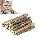 Katzen Kauhölzer,30 Stück Pets Katzenminze Stick,für die natürliche Katzen Zahnpflege,Dental Kau-Sticks helfen bei Zahnstein & Mundgeruch (Katzen Kauhölzer)