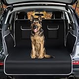 Toozey Universal Kofferraumschutz mit Seitenschutz - Wasserdicht, Reißfestigkeit & Pflegeleicht - Kofferraum Schutzmatte für Hunde - Passend für Mittelgroße Kleine Auto LKW SUV - Schwarz