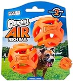 Chuckit! Air Fetch Hundespielzeug, Größe M, 6,3 cm Durchmesser, für Hunde von 9-27 kg, 2 Stück